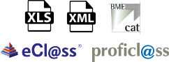 XLS, XML, BME Cat, proficl@ss & eCl@ass Logos