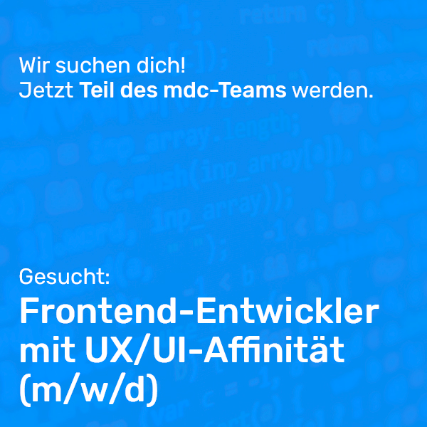 mdc blogkachel frontend entwickler 2025 korr